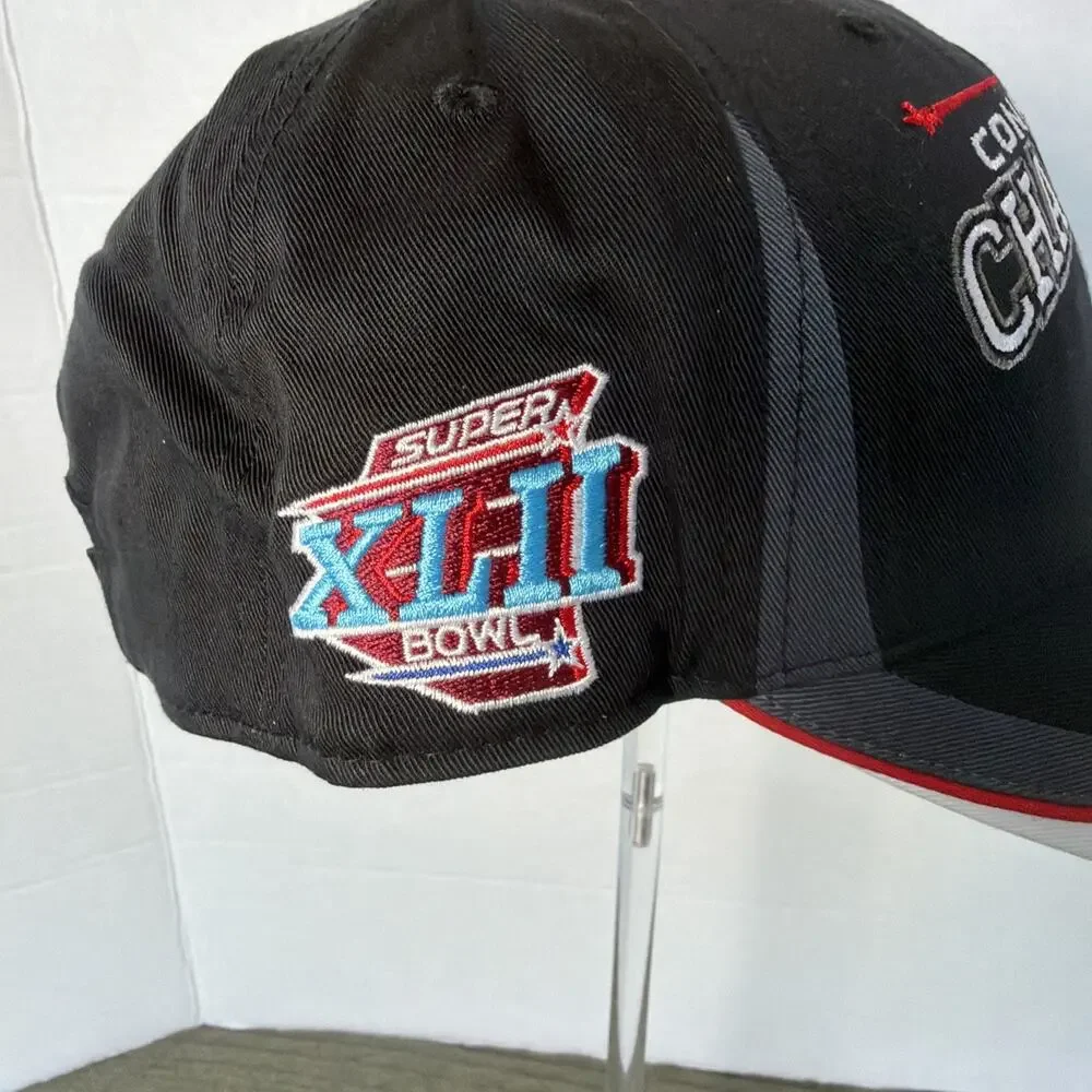 NFL New York Giants Conference Champions Hook And Loop Adjustable Back Hat New